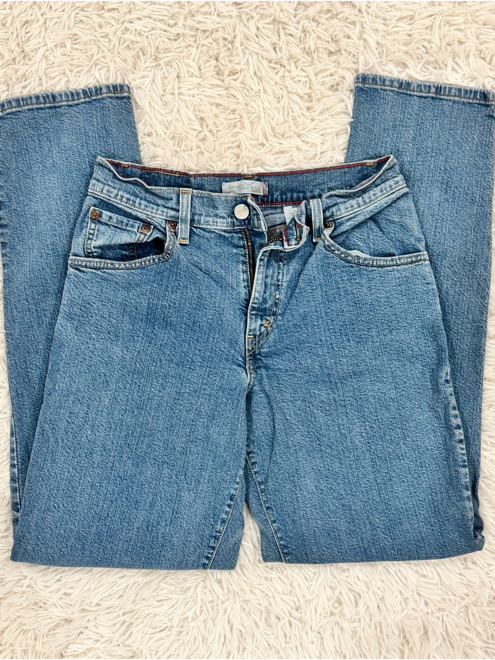 Women’s Levi’s Relaxed Tapered 550 Blue Jeans